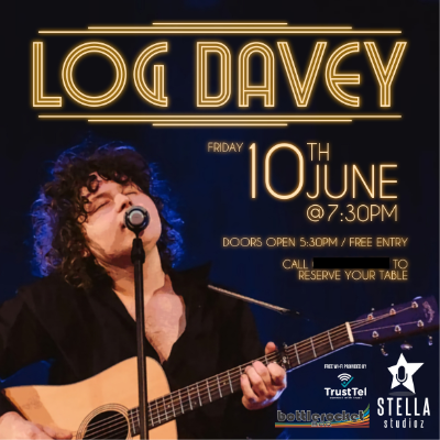 Instagram post advertising the musician Log Davey.