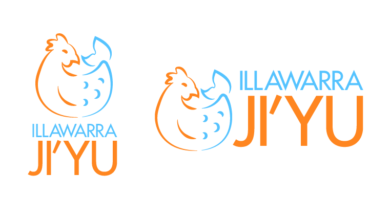 A stylised logo showing the front half of a chicken and the tail of a fish with the words 'Illawarra Ji'yu' next to it.